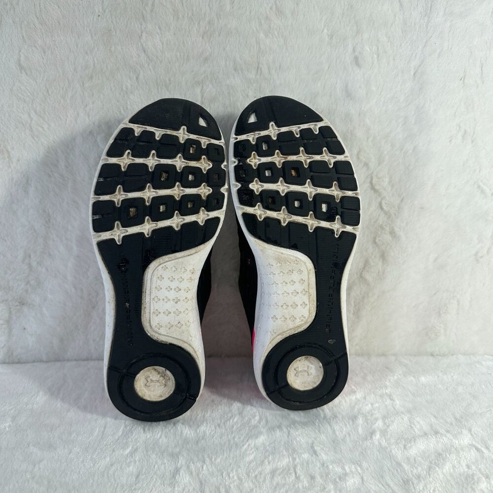 Under Armour Womens Charged Rogue 2 Running Shoes Not for Sale Markings BlK/PK - Picture 4 of 9